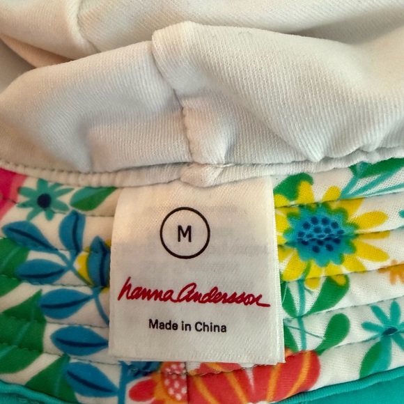 Hanna Andersson Floral Baby/Toddler Kids Sun and Swim Hat NWOT - Picture 3 of 4